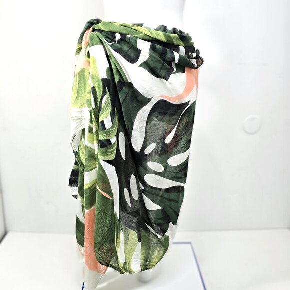 Virginia Wolf Monstera Multipurpose Beach Swim Wrap Dress Cover Up - Picture 6 of 11